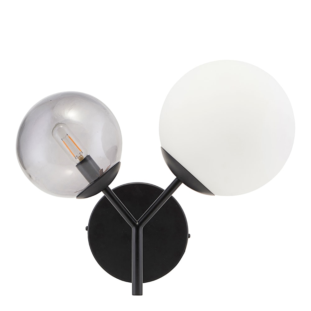 Twice Vägglampa 50 cm Svart