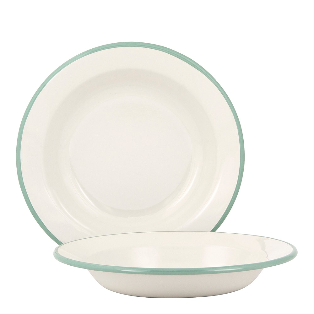 Tallrik djup 22 cm Kräm