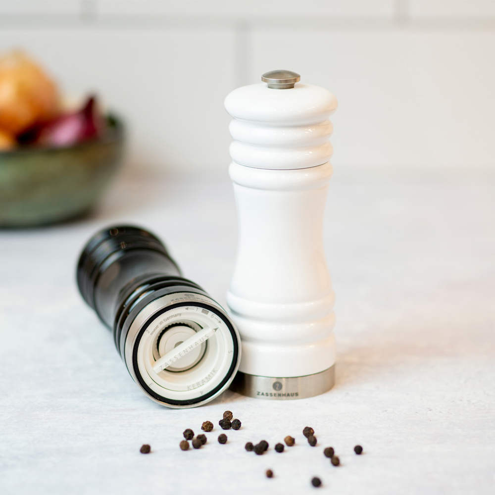 München Kvarnset Salt och Peppar 15 cm Svart/Vit/Stål