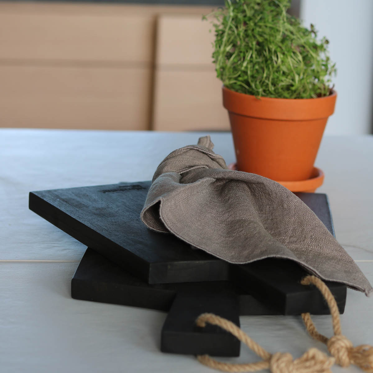 Trevare Rektangul&auml;r Serveringsbr&auml;da 48 cm Svart