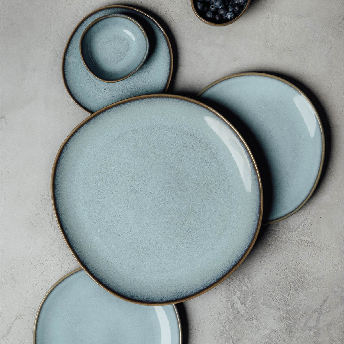 Lave Glace Serveringsfat 32 cm Turkos