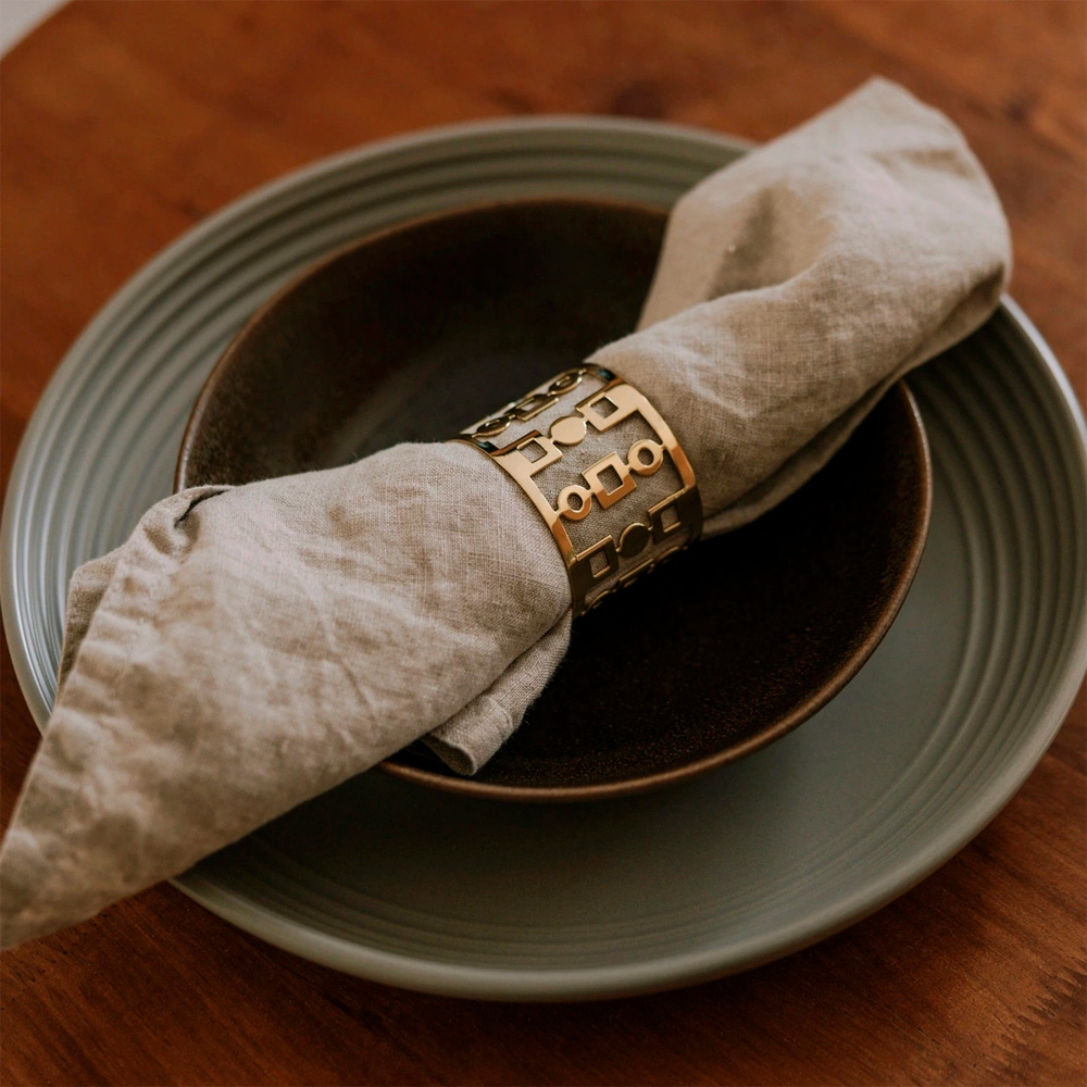 Anima Servettringar 5 cm 2-pack Mässing