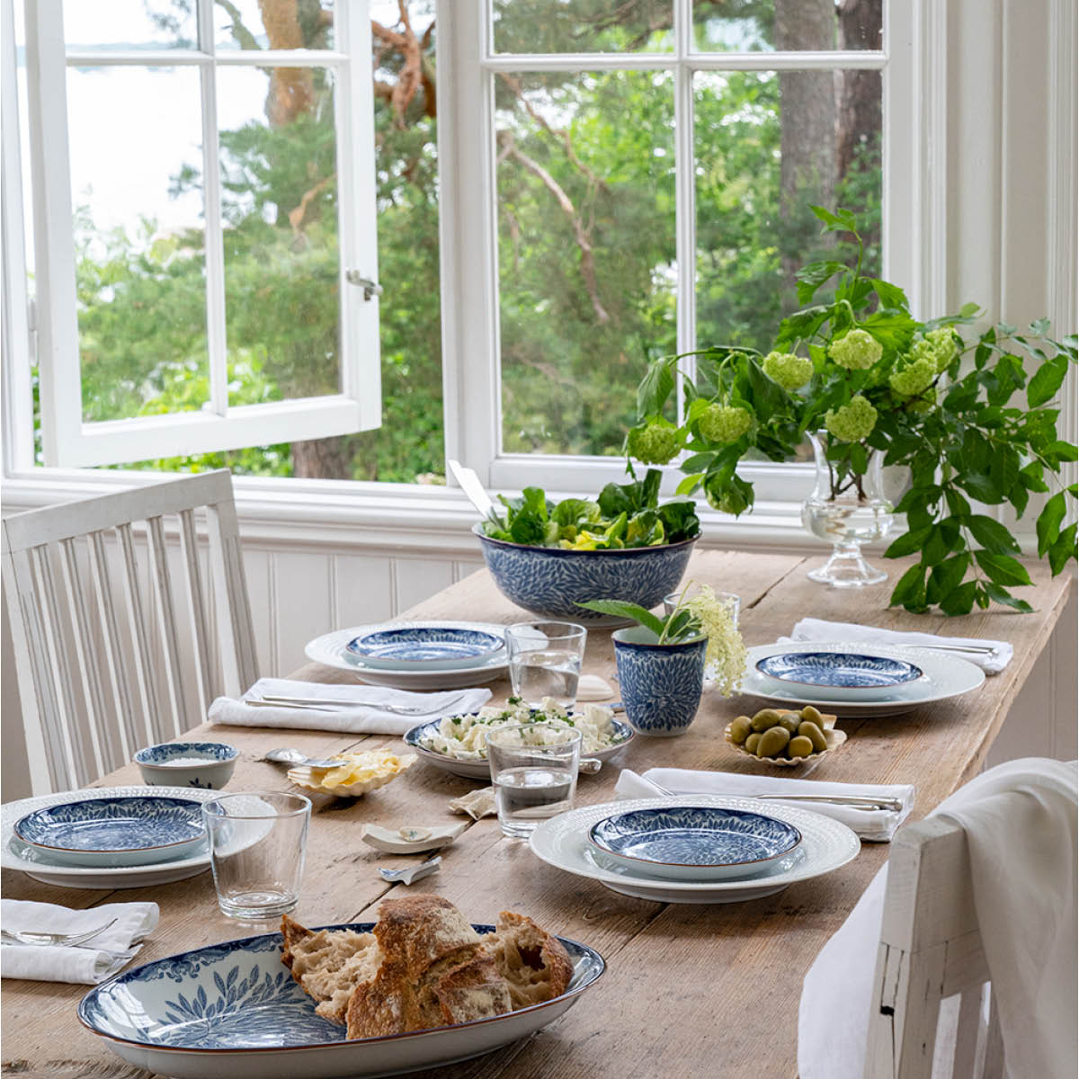 Ostindia Floris Serveringsskål 2,4 L Blå