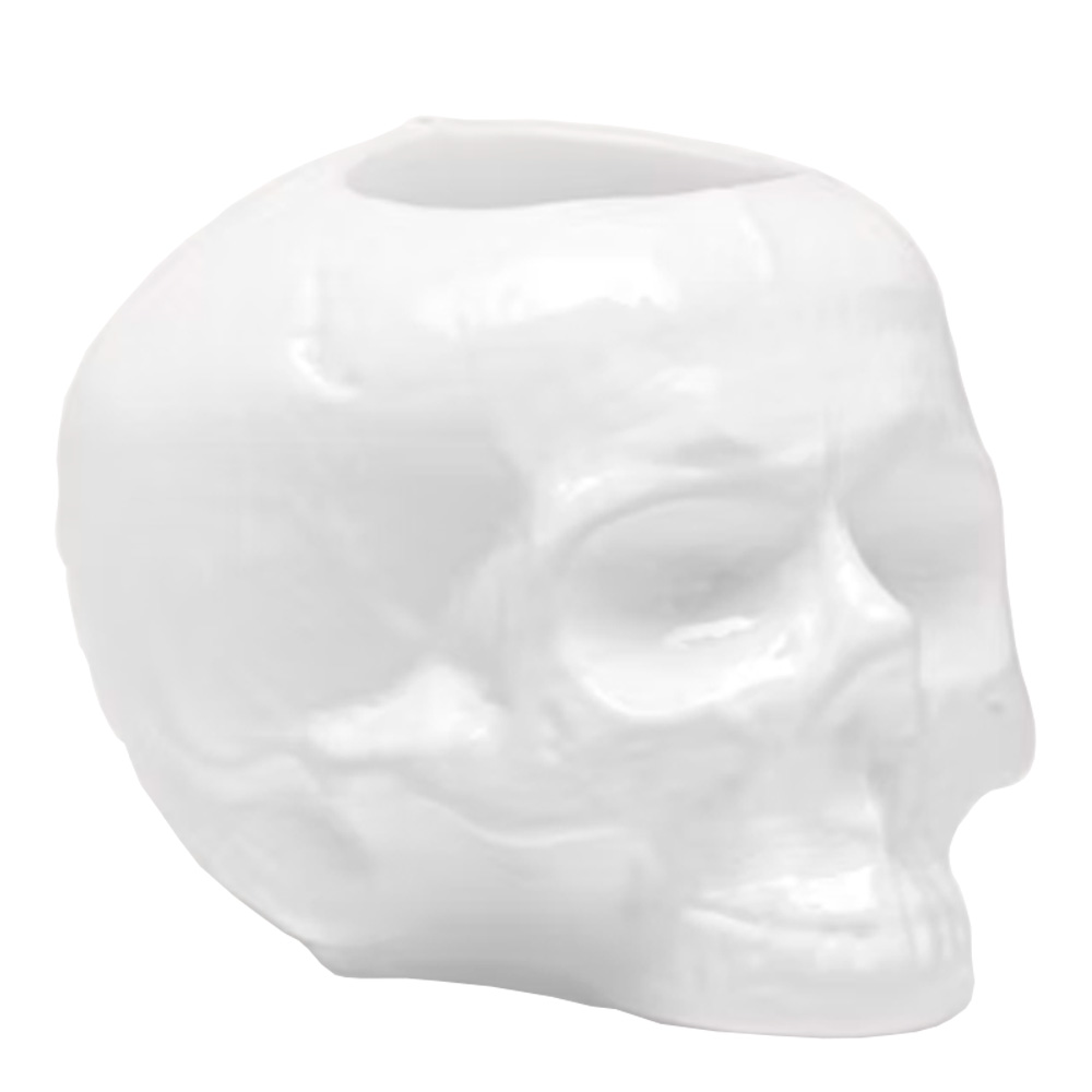 Still Life Skull Ljuslykta 8,5 cm Offwhite