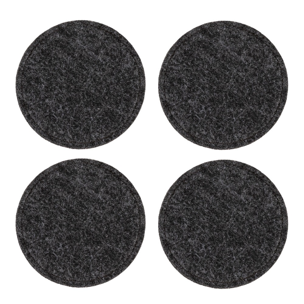 Nuno Glasunderlägg 10 cm 4-pack Mörkgrå