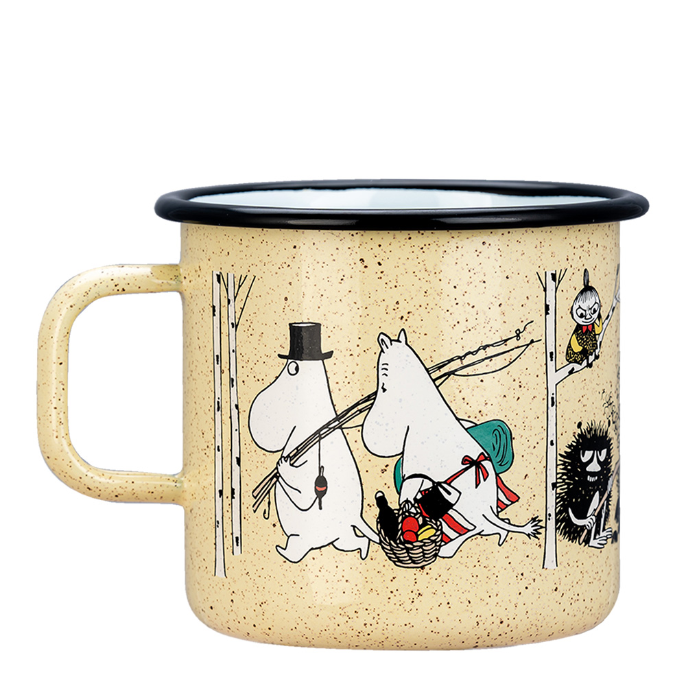 Mumin Emaljmugg Campers 8 dl Gul