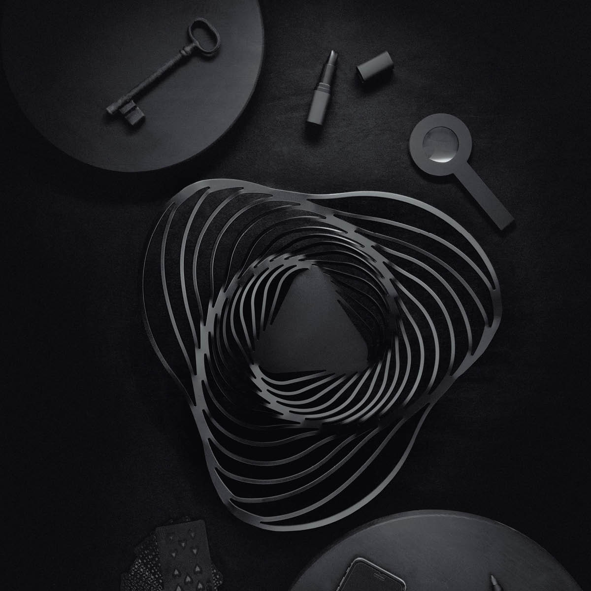 Trinety Fruktkorg 33 cm Svart