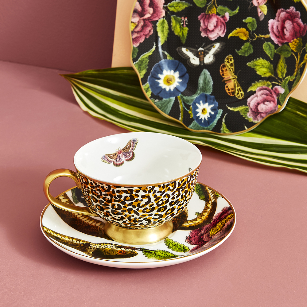 Creatures of Curiosity Tekopp med fat 20 cl White/Leo