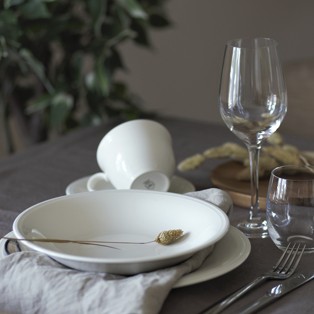 Rhythm Djup Tallrik 23 cm Vit