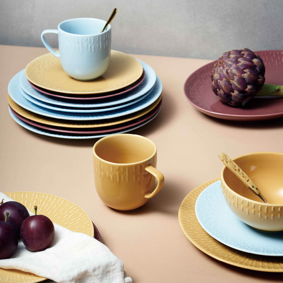 Confetti Tallrik 27 cm Senap