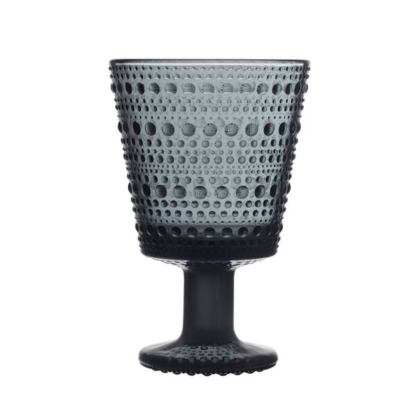 Kastehelmi Glas på fot 2-pack Mörkgrå