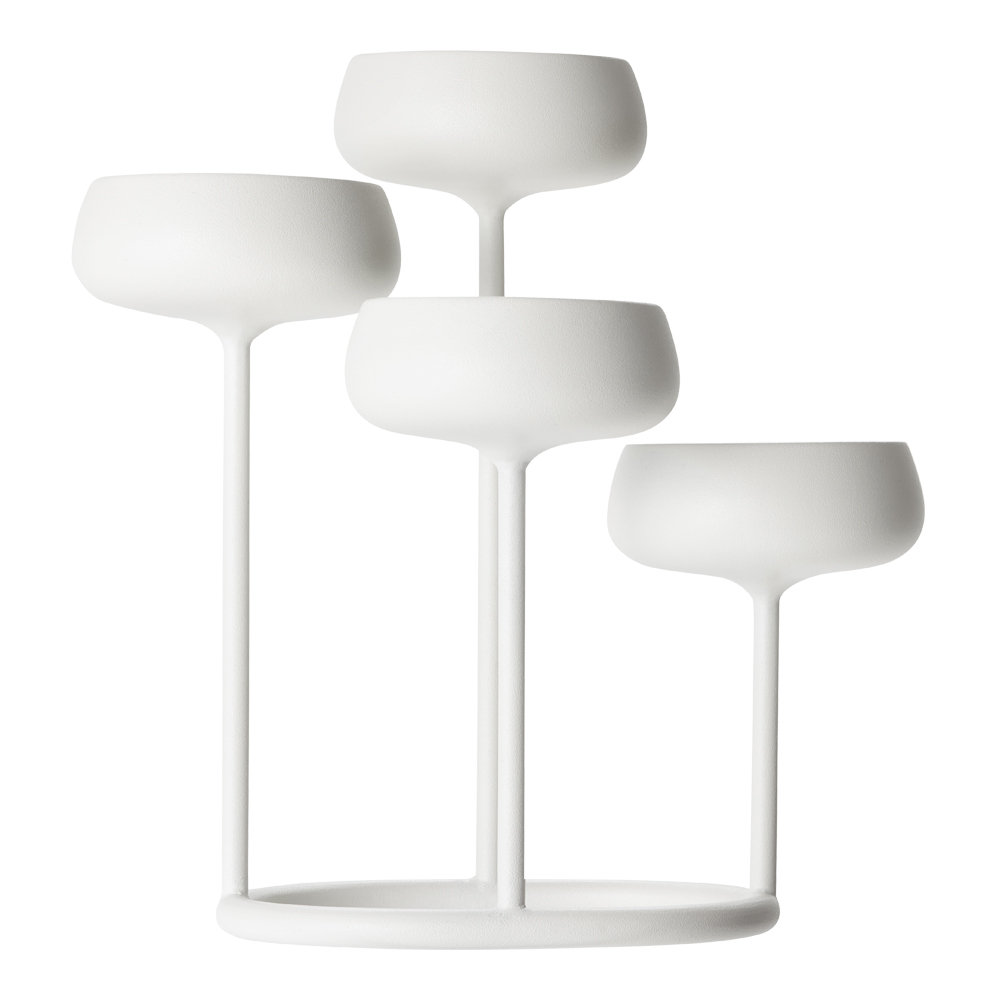 Nappulas Kandelaber 4 ljus 28,7 cm Vit