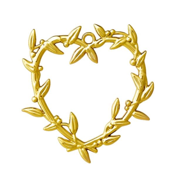 Mistel Hjärta 7 cm Förgylld