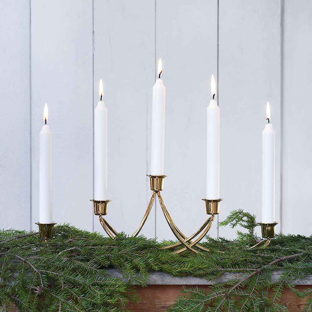 Harmony Ljusstake 5 ljus Mässing