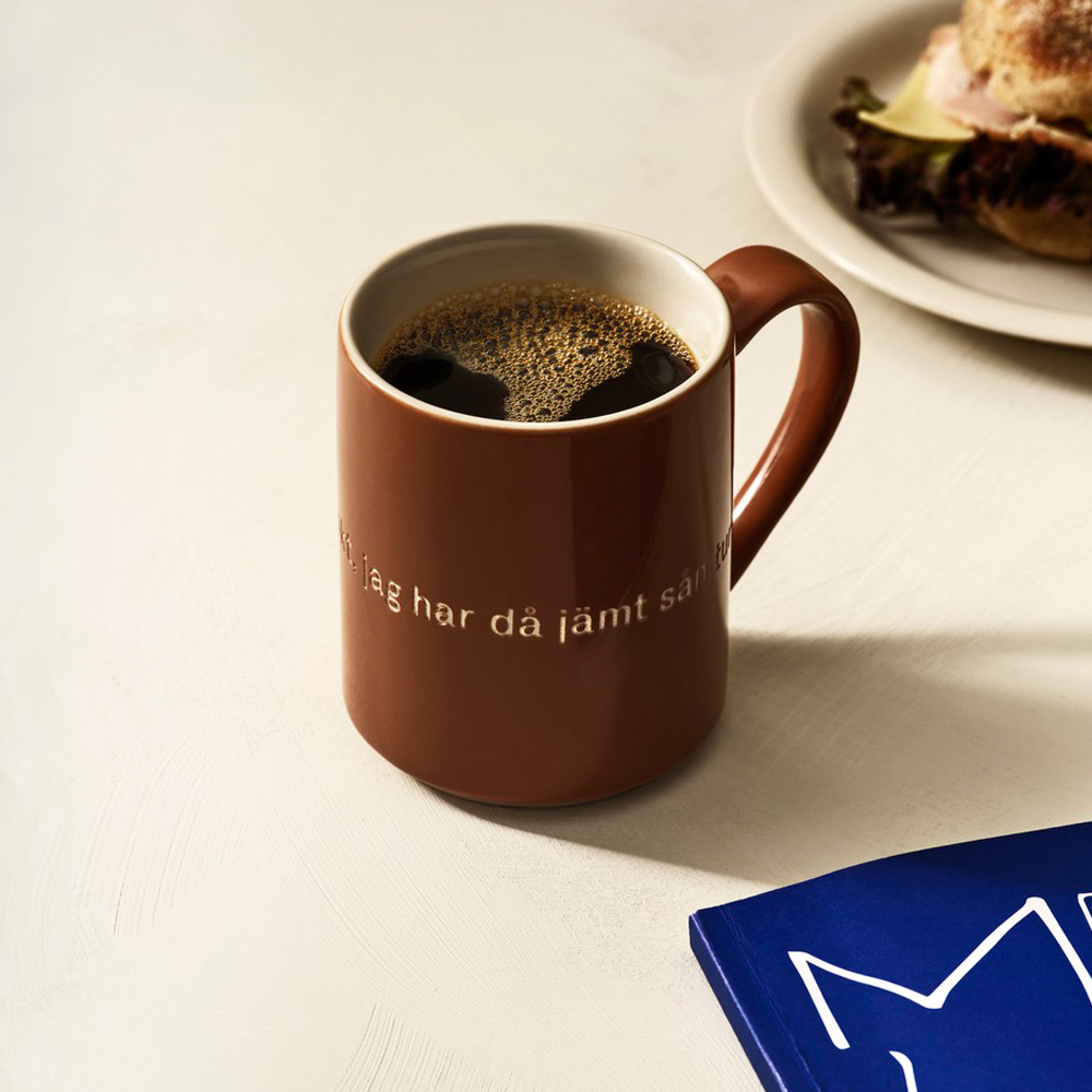 Astrid Lindgren Mugg ja, det är inte klokt, jag har då.. Brun