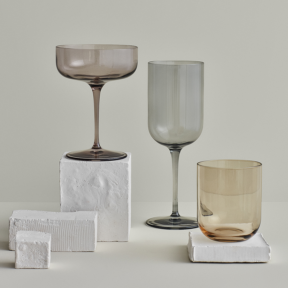 Fuum Rödvinsglas 22 cm 4-pack Smoke