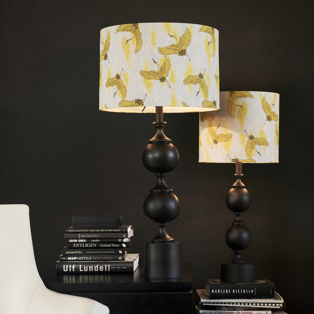 Deborah Lampfot 35 cm Svart