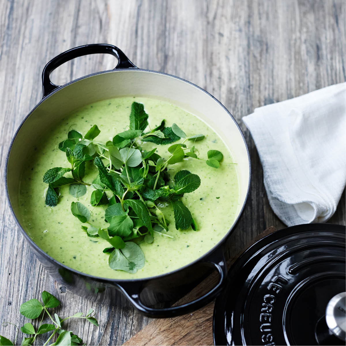 Signature Gjutjärnsgryta rund 26 cm 6,3 L Svart