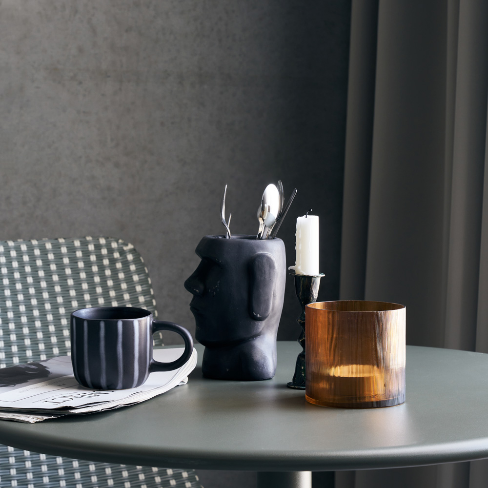 Amka Värmeljushållare 10 cm Amber