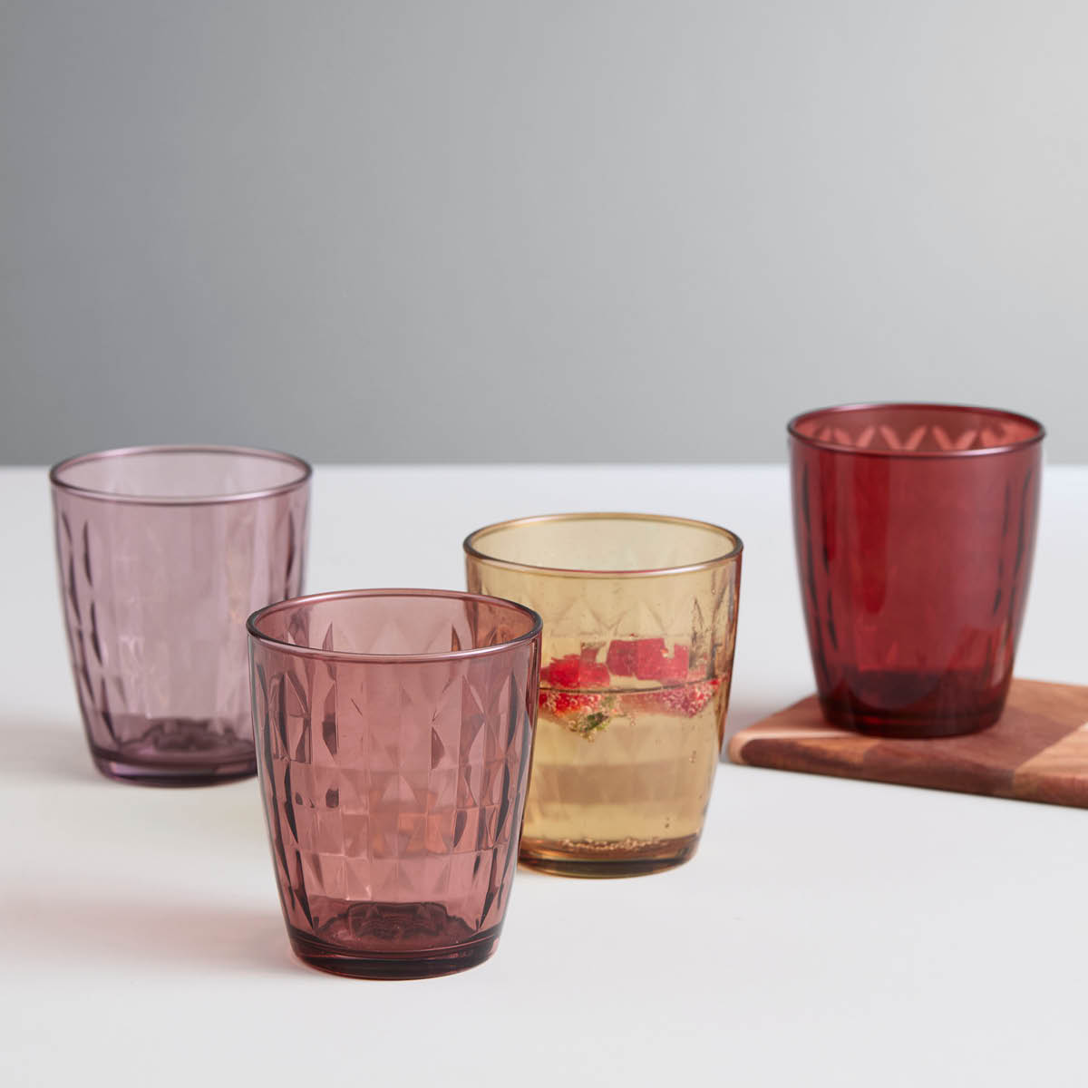 Mosaic Vattenglas mix 34 cl Röd