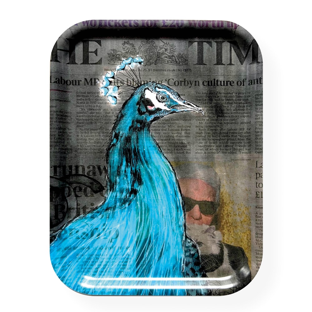 Frukostbricka RIP Karl Lagerfeld 20x27 cm Svart