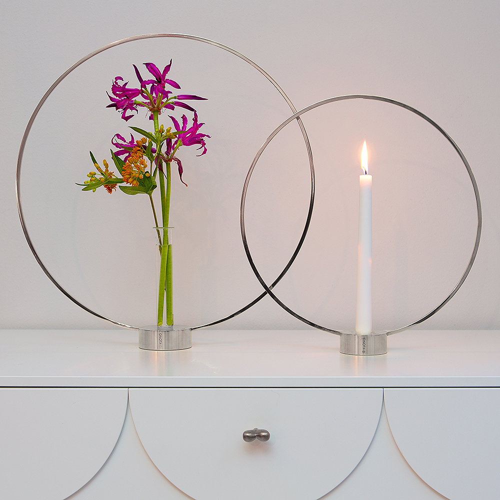 Gloria Ljusstake 46x43 cm Nickel