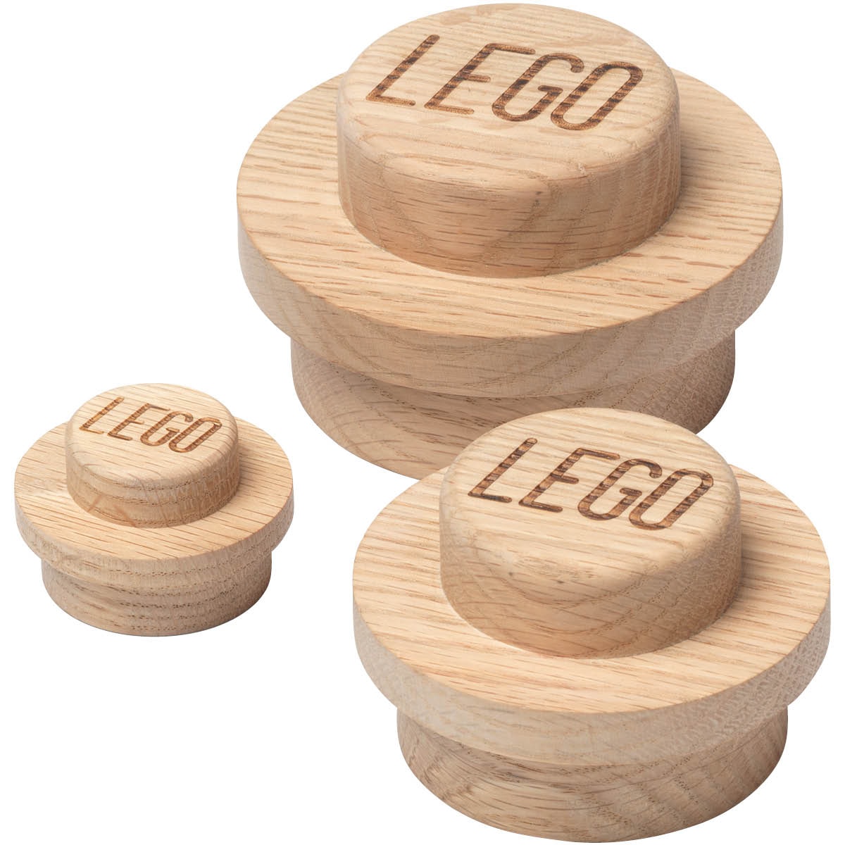 Wooden collection Krokar 3-pack 1x1 Ljus Ek
