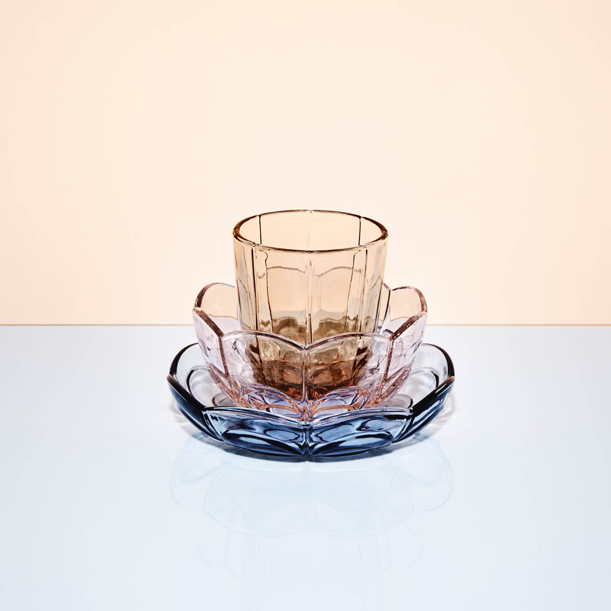 Lily Vattenglas 32 cl 2-pack Toffee Rose