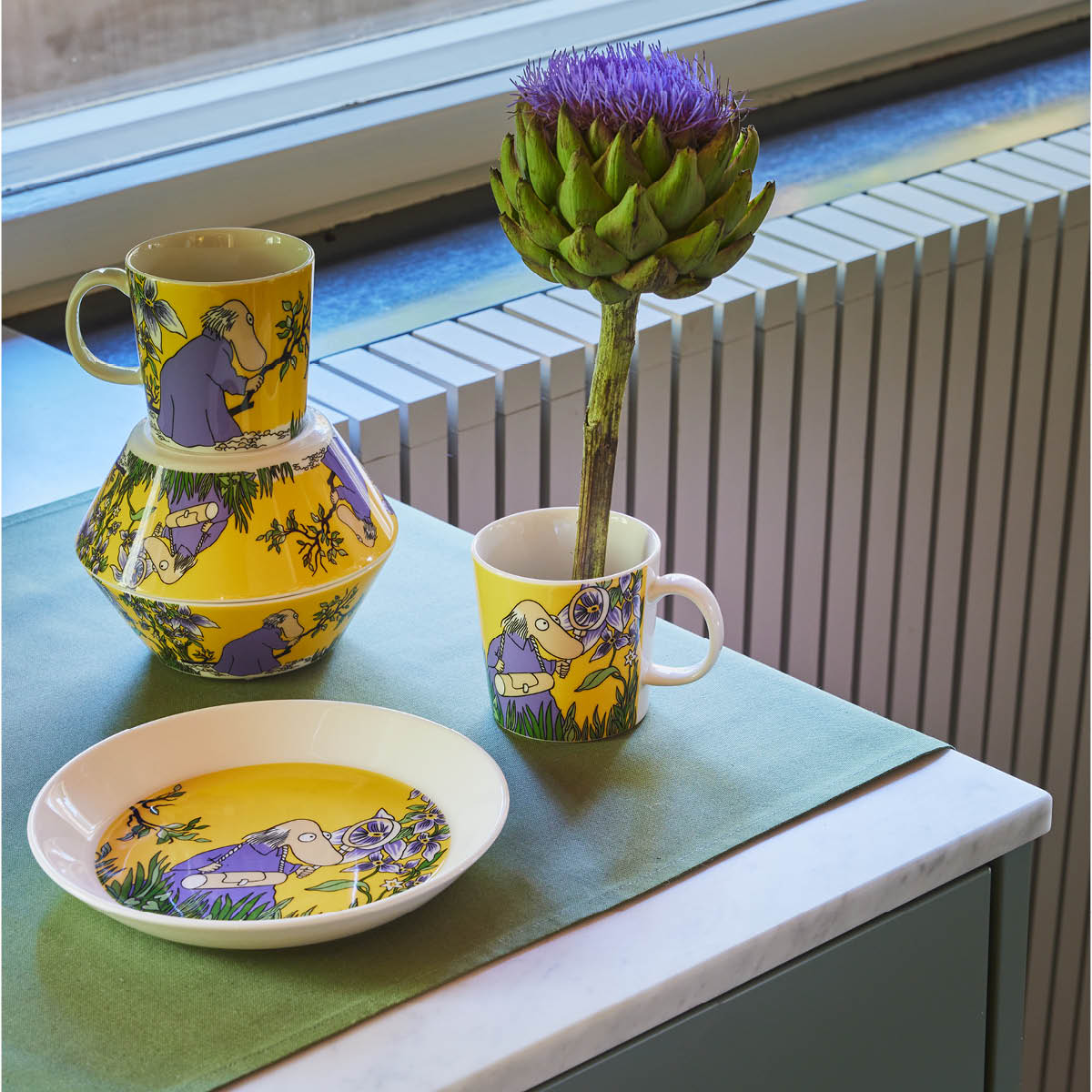 Muminmugg Hemulen 30 cl Gul