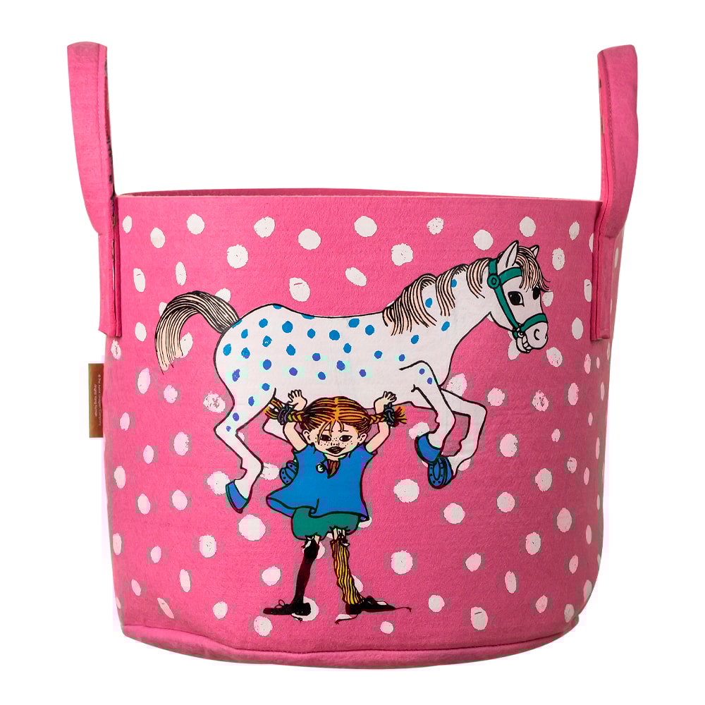 Pippi Förvaringskorg 35x31 cm Pippi & Lilla gubben