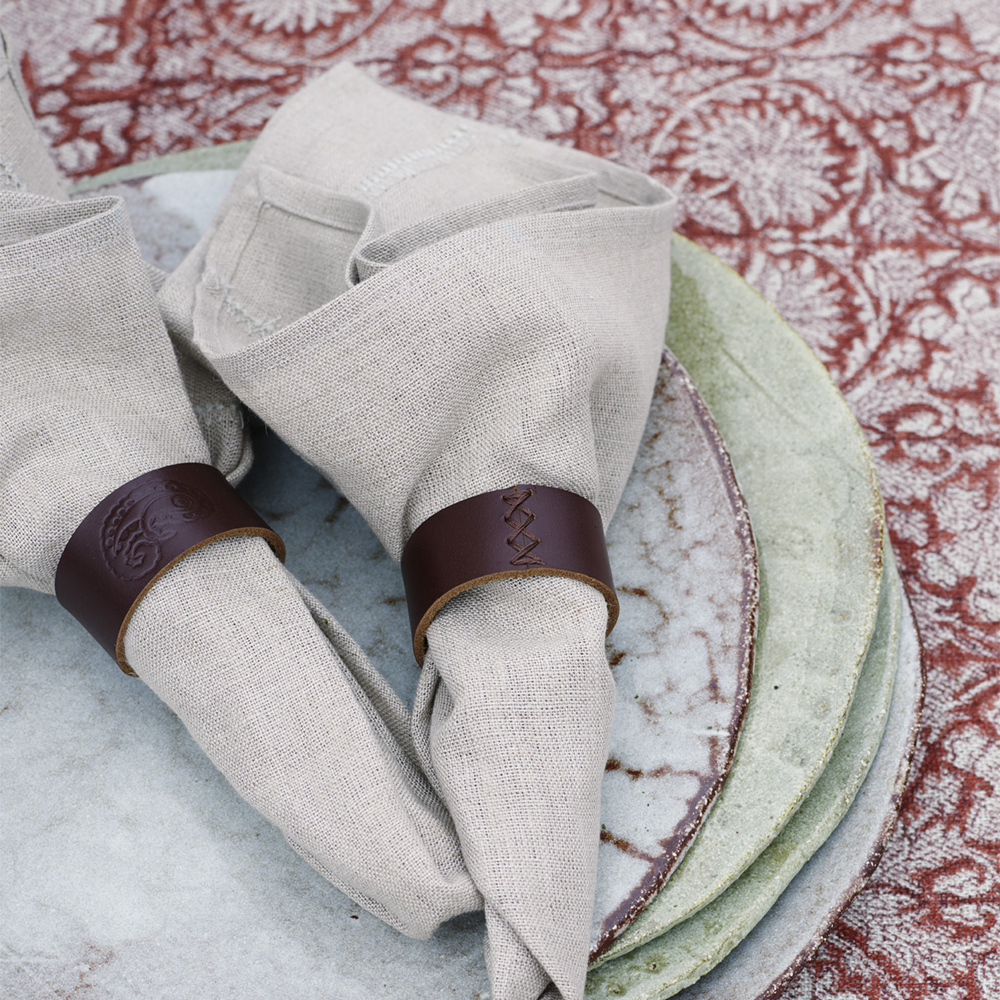 Servettring Skinn 4-pack Skinn