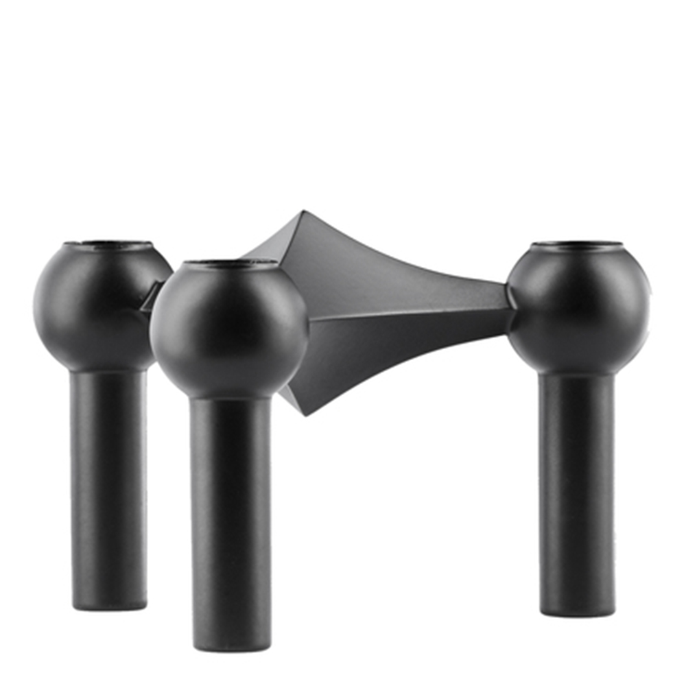 Stoff Nagel Ljusstake Svart