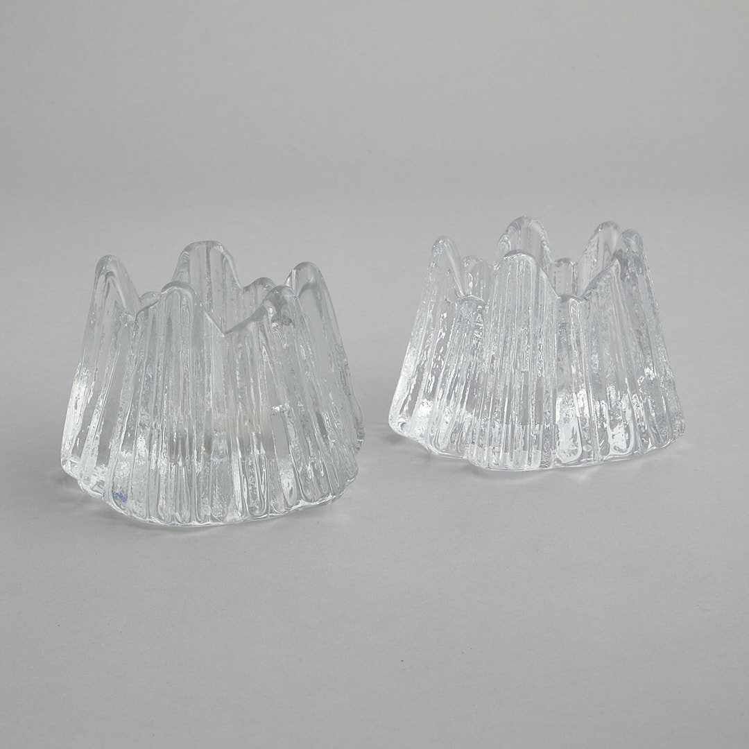 SÅLD "Volcano" Ljuslyktor 2 st