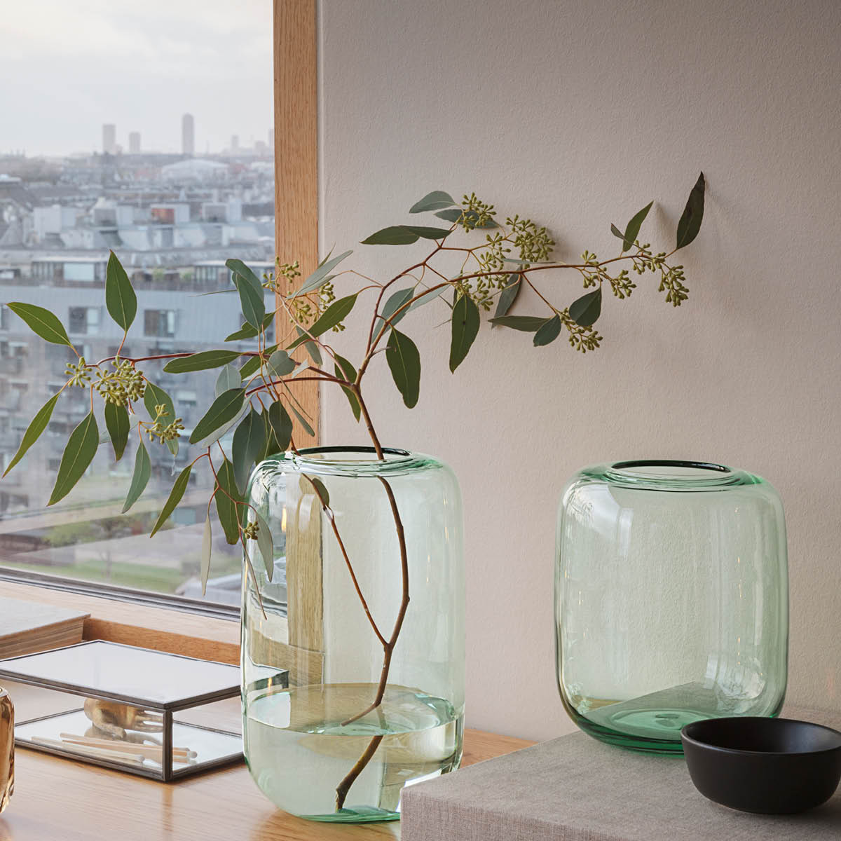 Acorn Vas 22 cm Mint green