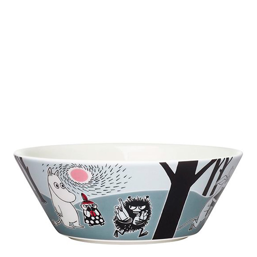 Mumin Skål 15 cm Mumin Flyttar Grå