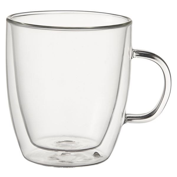 Kaffekopp dubbelväggad 2-pack 24 cl Klar