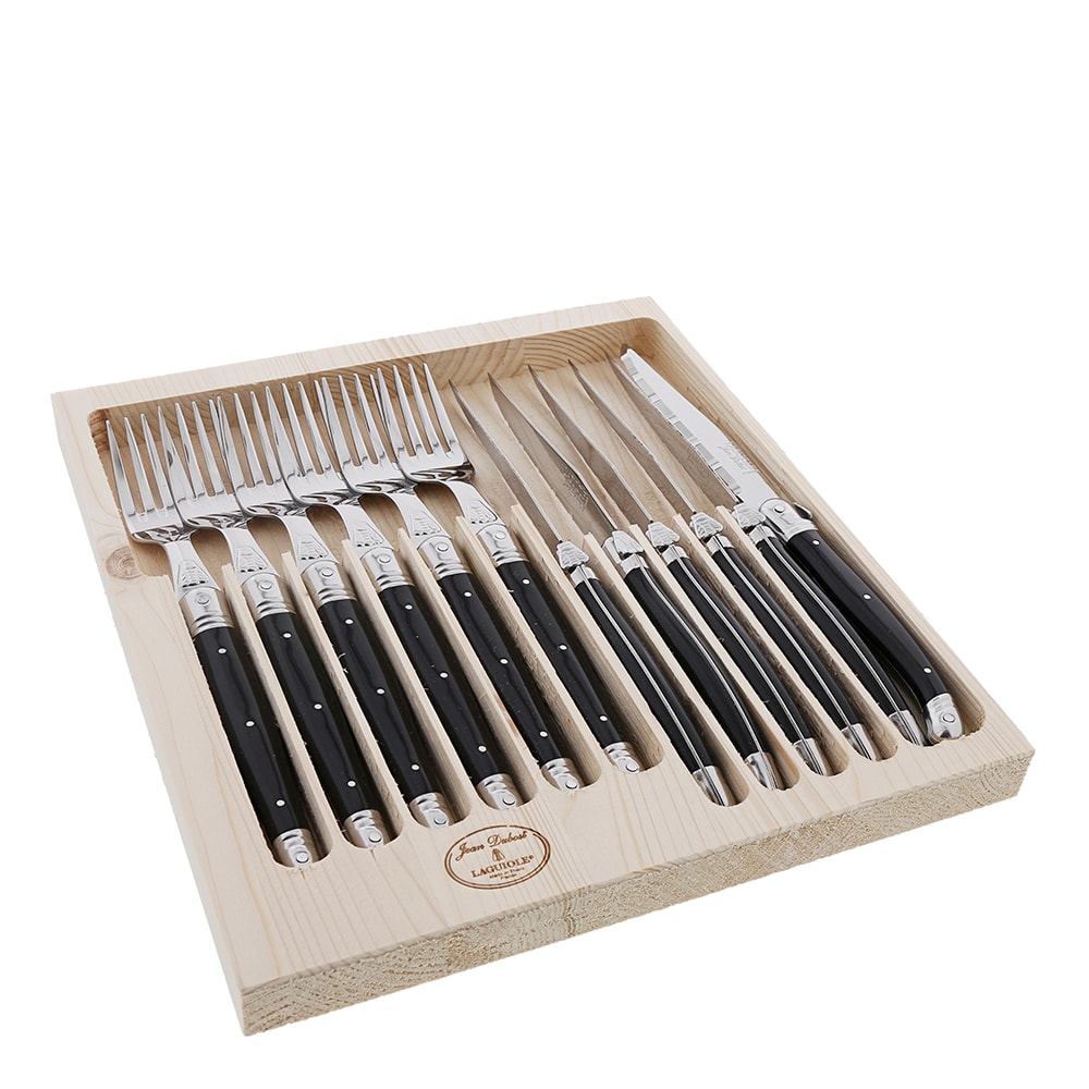 Bestickset 12 delar Svart