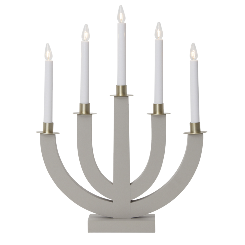 Eli Adventsljusstake 47 cm Grå