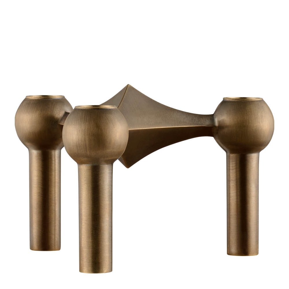 Stoff Nagel Ljusstake Bronsad Mässing