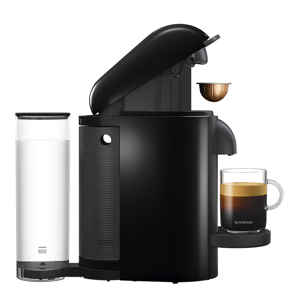 Nespresso VertuoPlus Round Top Kaffemaskin Black Ink