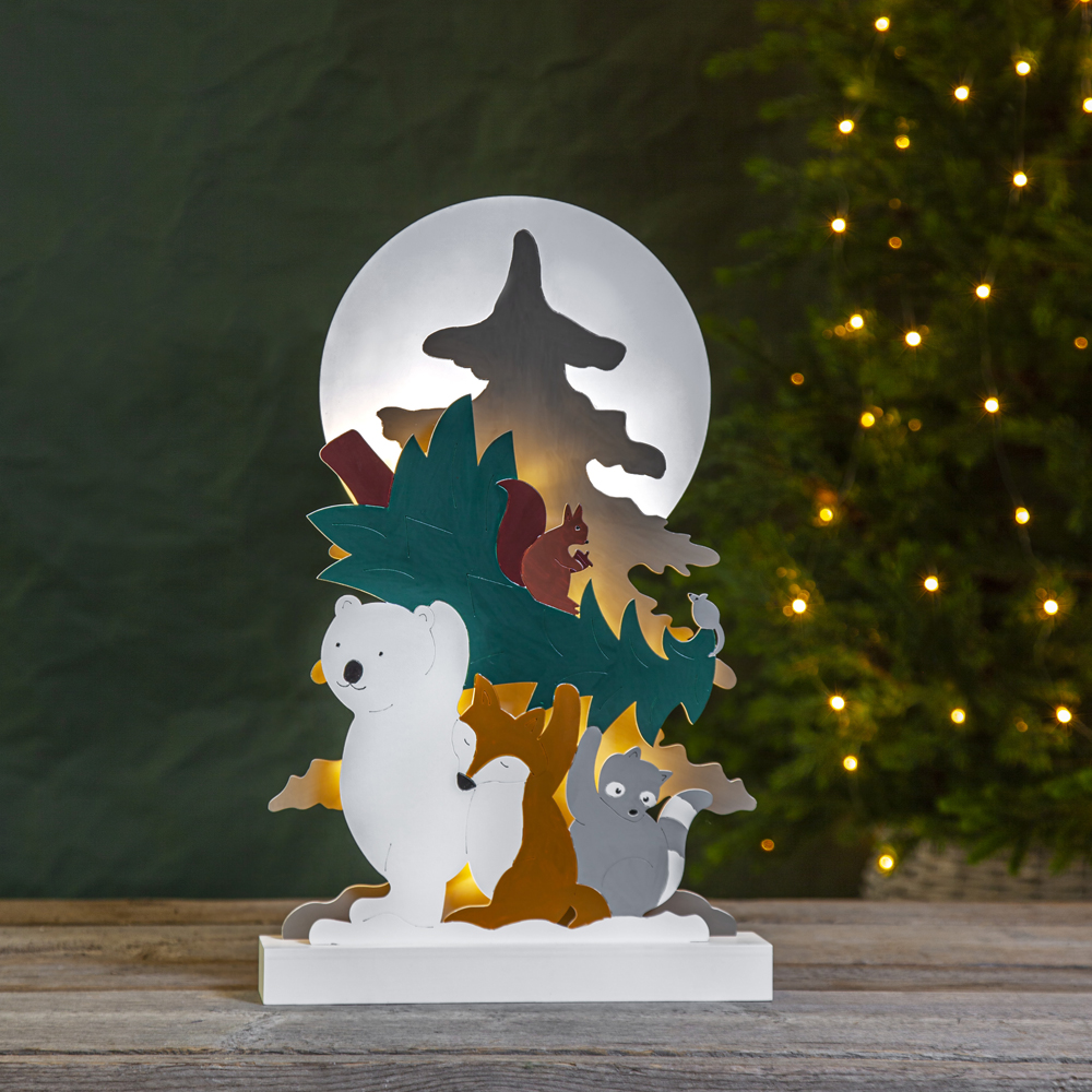 Forest Friends Bordsdekoration 45 cm Multi