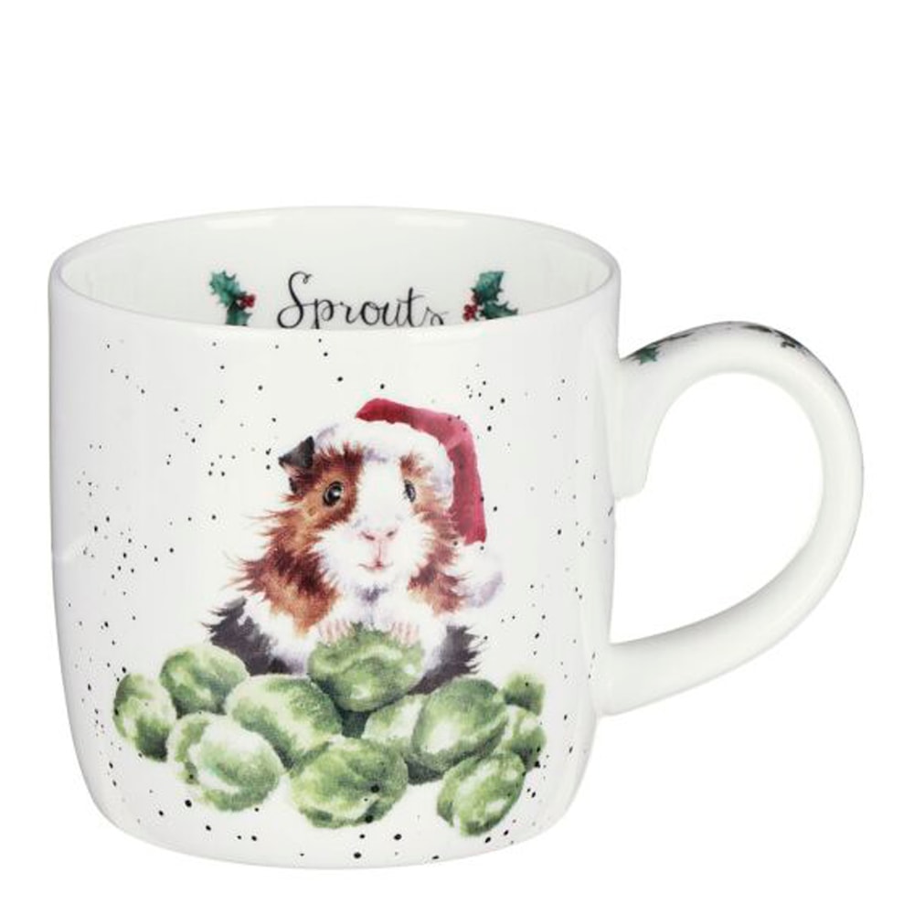 Wrendale Design Christmas Sprouts Mugg 31 cl