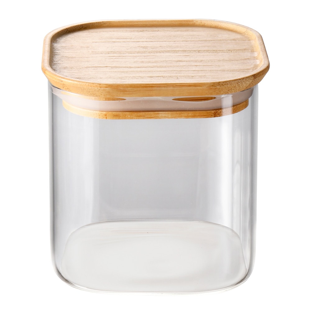 Ikoo Förvaringskärl 0,8 L Klar/Trä