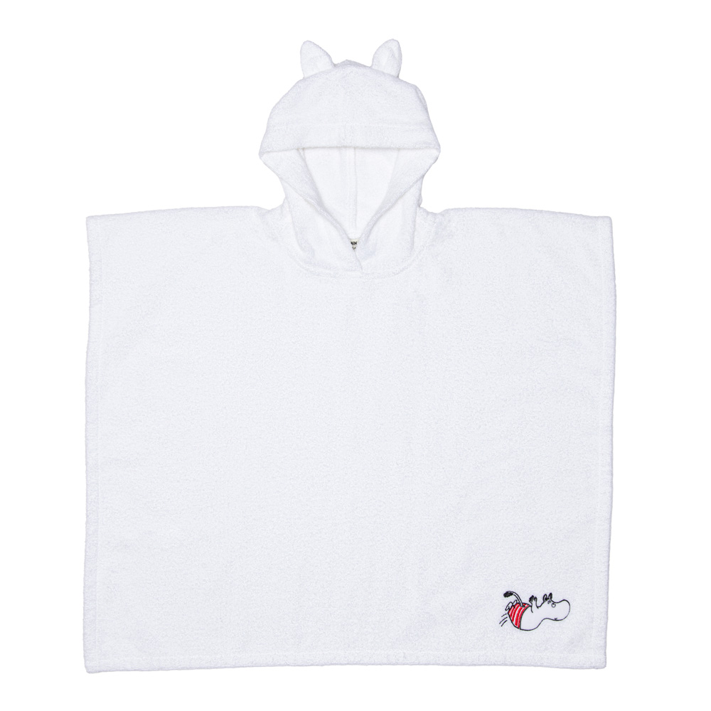 Mumin Badponcho Mumintroll Vit