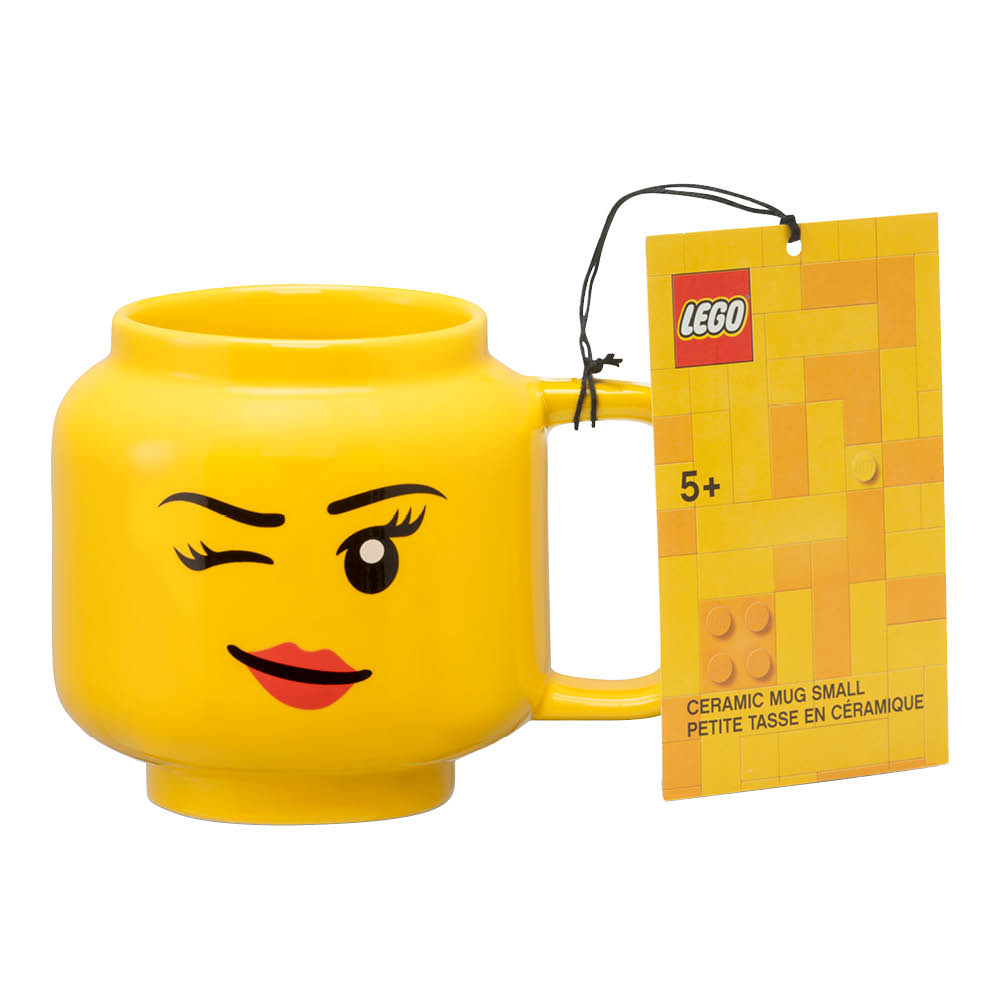 Mugg Blinkande lego figur 25,5 cl Gul