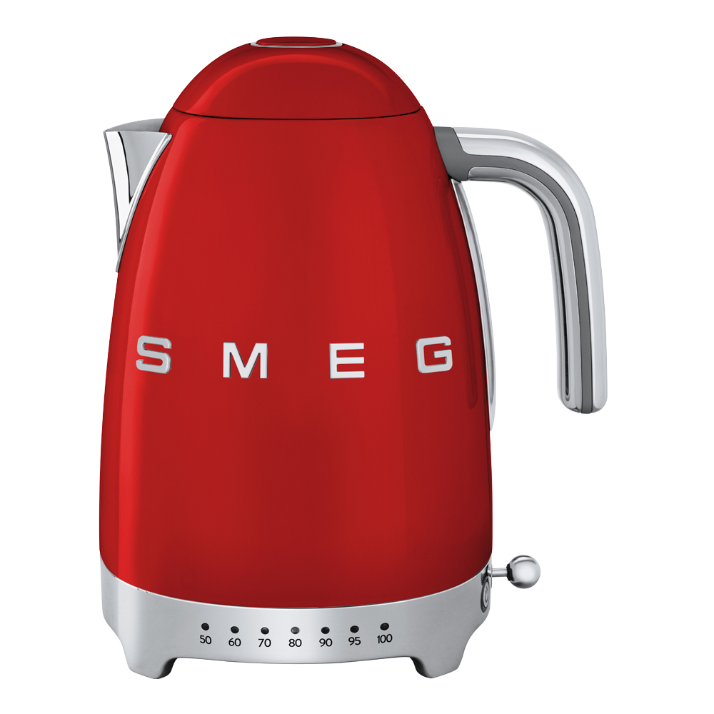Smeg 50's Style Vattenkokare 7 temperaturer 1,7 L Röd