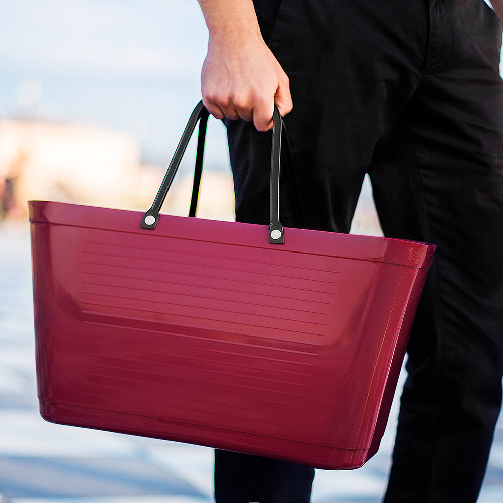 Väska Sockerrör Stor Vinröd