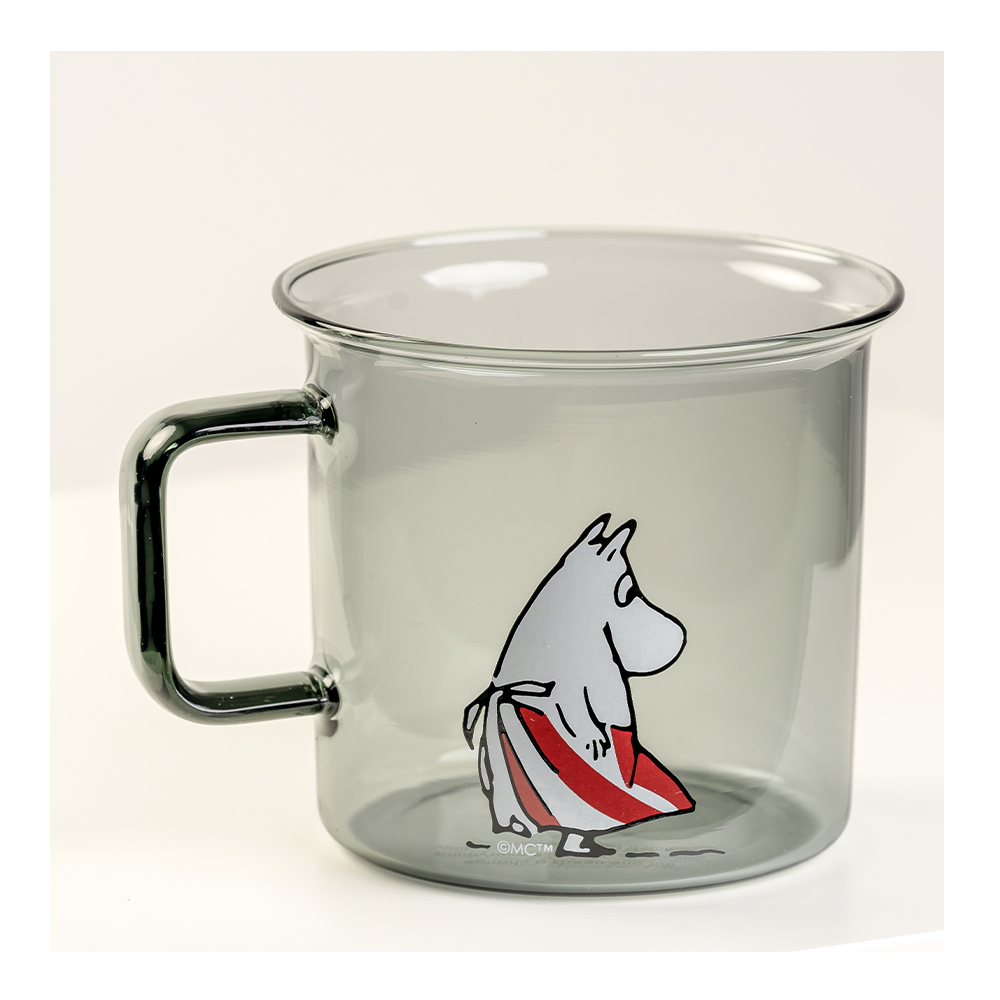 Mumin Glasmugg Muminmamman 35 cl Grå