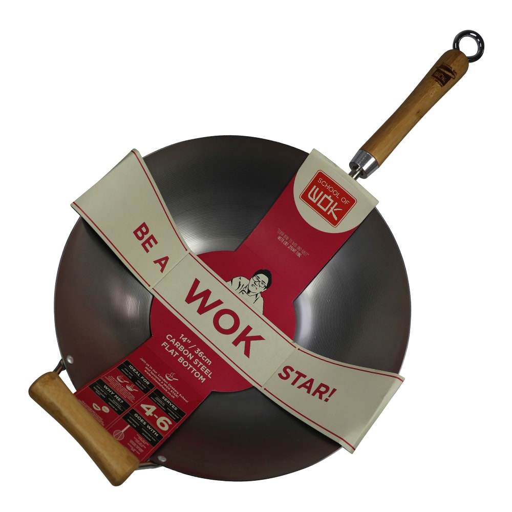 School Of Wok Wokpanna 36 cm Kolstål