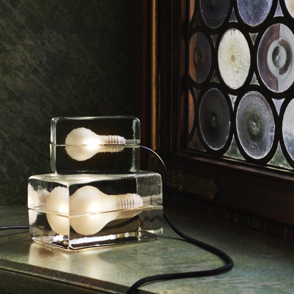 Block Lamp mini Svart sladd